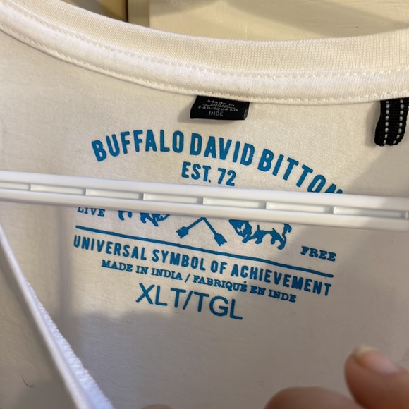 BUFFALO White T-Shirt XL NWOT - Picture 3 of 4